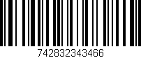 Código de barras (EAN, GTIN, SKU, ISBN): '742832343466'