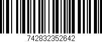 Código de barras (EAN, GTIN, SKU, ISBN): '742832352642'