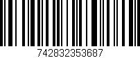Código de barras (EAN, GTIN, SKU, ISBN): '742832353687'