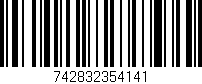 Código de barras (EAN, GTIN, SKU, ISBN): '742832354141'
