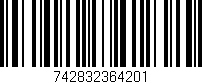 Código de barras (EAN, GTIN, SKU, ISBN): '742832364201'