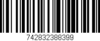 Código de barras (EAN, GTIN, SKU, ISBN): '742832388399'
