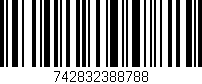 Código de barras (EAN, GTIN, SKU, ISBN): '742832388788'