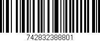 Código de barras (EAN, GTIN, SKU, ISBN): '742832388801'