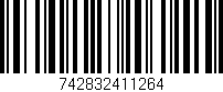 Código de barras (EAN, GTIN, SKU, ISBN): '742832411264'