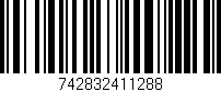 Código de barras (EAN, GTIN, SKU, ISBN): '742832411288'