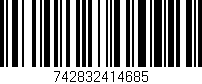 Código de barras (EAN, GTIN, SKU, ISBN): '742832414685'