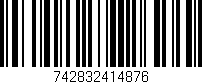 Código de barras (EAN, GTIN, SKU, ISBN): '742832414876'