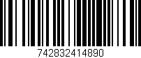 Código de barras (EAN, GTIN, SKU, ISBN): '742832414890'