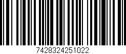 Código de barras (EAN, GTIN, SKU, ISBN): '7428324251022'