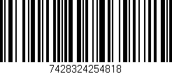 Código de barras (EAN, GTIN, SKU, ISBN): '7428324254818'