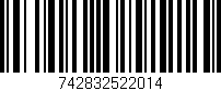 Código de barras (EAN, GTIN, SKU, ISBN): '742832522014'