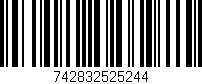 Código de barras (EAN, GTIN, SKU, ISBN): '742832525244'