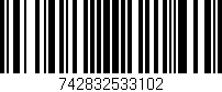 Código de barras (EAN, GTIN, SKU, ISBN): '742832533102'