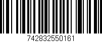 Código de barras (EAN, GTIN, SKU, ISBN): '742832550161'
