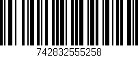 Código de barras (EAN, GTIN, SKU, ISBN): '742832555258'