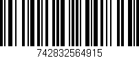 Código de barras (EAN, GTIN, SKU, ISBN): '742832564915'