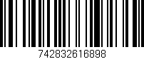 Código de barras (EAN, GTIN, SKU, ISBN): '742832616898'