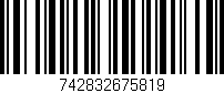 Código de barras (EAN, GTIN, SKU, ISBN): '742832675819'