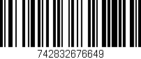 Código de barras (EAN, GTIN, SKU, ISBN): '742832676649'
