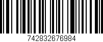 Código de barras (EAN, GTIN, SKU, ISBN): '742832676984'