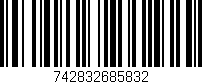 Código de barras (EAN, GTIN, SKU, ISBN): '742832685832'