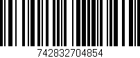 Código de barras (EAN, GTIN, SKU, ISBN): '742832704854'
