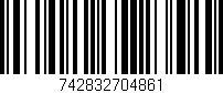Código de barras (EAN, GTIN, SKU, ISBN): '742832704861'