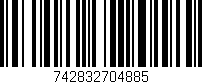 Código de barras (EAN, GTIN, SKU, ISBN): '742832704885'