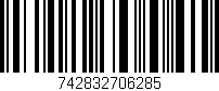 Código de barras (EAN, GTIN, SKU, ISBN): '742832706285'
