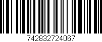 Código de barras (EAN, GTIN, SKU, ISBN): '742832724067'