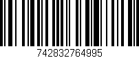 Código de barras (EAN, GTIN, SKU, ISBN): '742832764995'