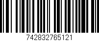 Código de barras (EAN, GTIN, SKU, ISBN): '742832765121'