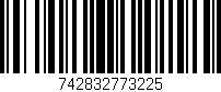 Código de barras (EAN, GTIN, SKU, ISBN): '742832773225'