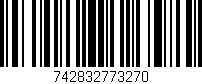 Código de barras (EAN, GTIN, SKU, ISBN): '742832773270'