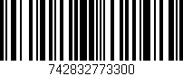Código de barras (EAN, GTIN, SKU, ISBN): '742832773300'