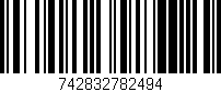 Código de barras (EAN, GTIN, SKU, ISBN): '742832782494'