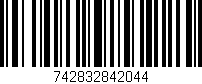 Código de barras (EAN, GTIN, SKU, ISBN): '742832842044'