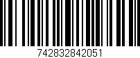 Código de barras (EAN, GTIN, SKU, ISBN): '742832842051'