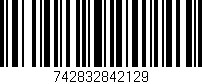 Código de barras (EAN, GTIN, SKU, ISBN): '742832842129'
