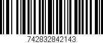Código de barras (EAN, GTIN, SKU, ISBN): '742832842143'