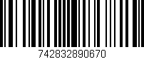 Código de barras (EAN, GTIN, SKU, ISBN): '742832890670'