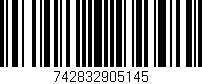 Código de barras (EAN, GTIN, SKU, ISBN): '742832905145'
