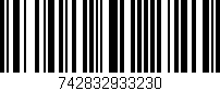 Código de barras (EAN, GTIN, SKU, ISBN): '742832933230'