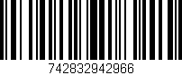 Código de barras (EAN, GTIN, SKU, ISBN): '742832942966'