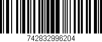 Código de barras (EAN, GTIN, SKU, ISBN): '742832996204'
