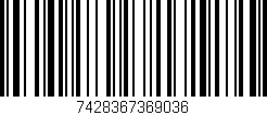 Código de barras (EAN, GTIN, SKU, ISBN): '7428367369036'