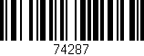Código de barras (EAN, GTIN, SKU, ISBN): '74287'