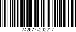 Código de barras (EAN, GTIN, SKU, ISBN): '7428774292217'