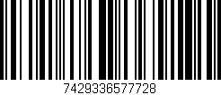 Código de barras (EAN, GTIN, SKU, ISBN): '7429336577728'